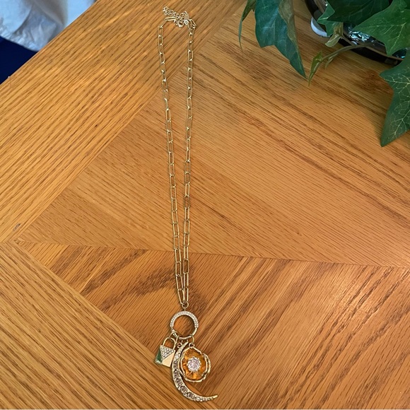 Anthropologie Moon Charm Necklace - Picture 1 of 4